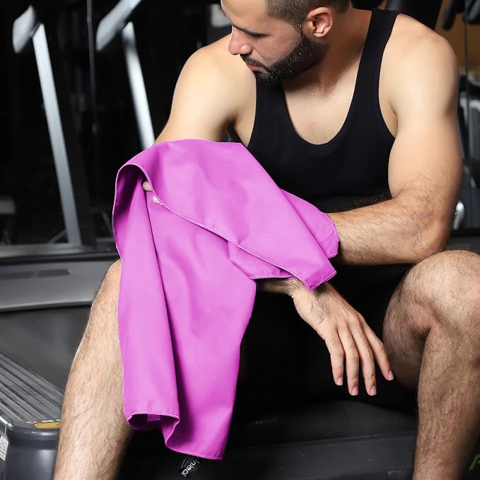 Rainleaf Microfiber Towel Quick Dry Camping & Travel & Gym Towel. Compact | Super Absorbent, Lightweight, Fast Drying. Suitable for Beach, Bath, Backpacking, Hiking, Swim.