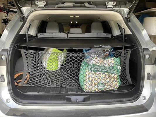 Trunk Organizer Cargo Net for Toyota Grand Highlander 2024–2026 – Envelope Style Cargo Net for SUV–Premium Mesh Car Trunk Organizer Vehicle Carrier Storage–Compatible with Grand Highlander