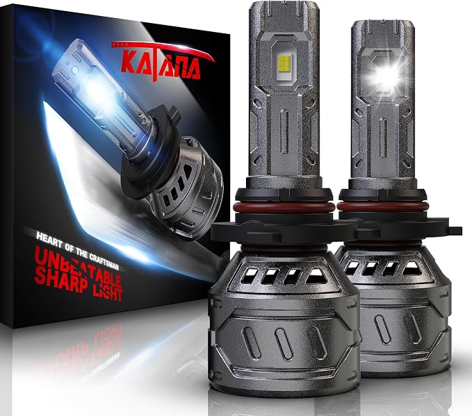 Katana 9005 Bulbs,HB3 400% Brightness White Plug and Play 1:1 Size Fog of 2