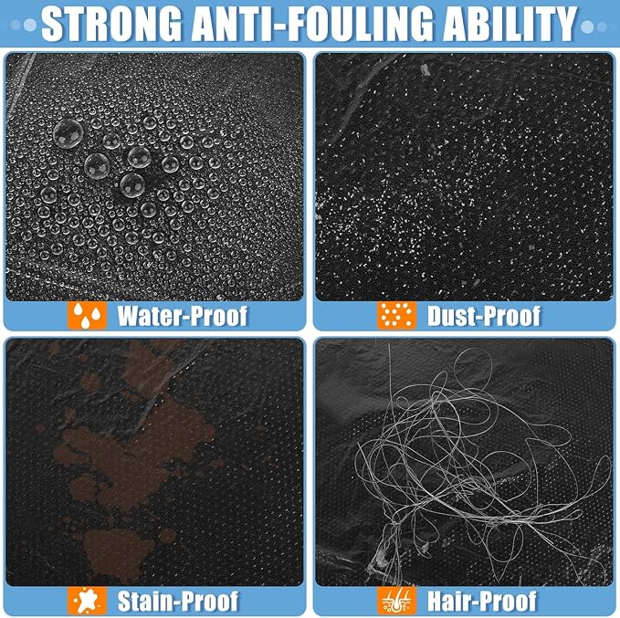 MYFAMIREA 125 PCS Disposable Car Seat Covers Clear Plastic Vehicle Seat Protector Set with Steering Wheel, Gear Shift and Handbrake Covers, Universal for Cars Auto Truck Bus Airplane