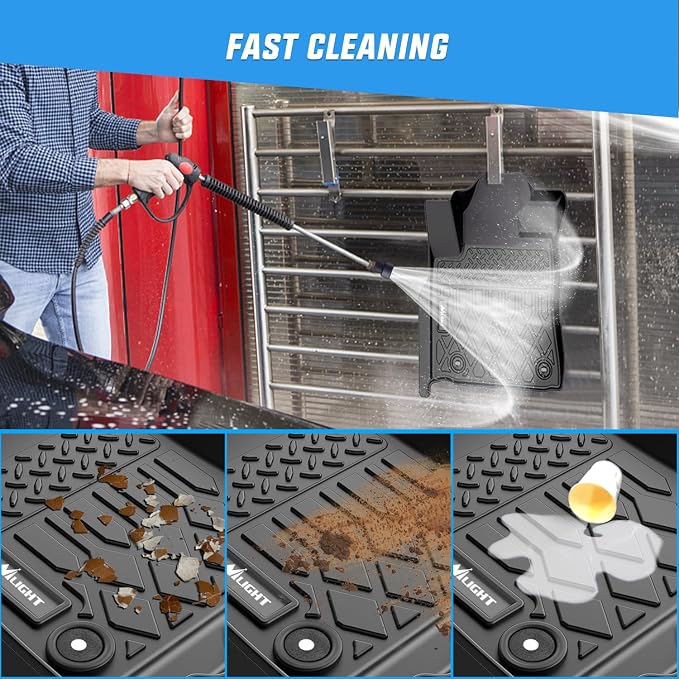 Nilight TPE Floor Mats for Toyota Tundra CrewMax Cab 2014 2015 2016 2017 2018 2019 2020 2021 All Weather Custom Fit Heavy Duty Floor Liners