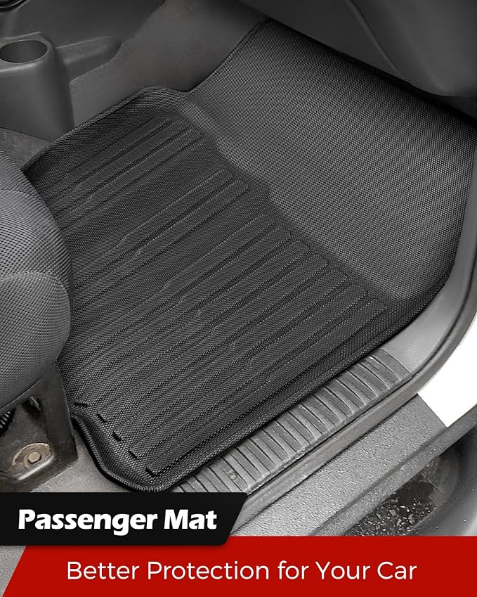 Car Floor Mats for Dodge Ram 1500 1994-2001 & Ram 2500 3500 1994-2002 Full | All Weather Full Coverage Floor Liners Heavy Duty Waterproof Ram 1500 Accessories TPE Trunck Rubber Carpet All 2nd Gen Cab