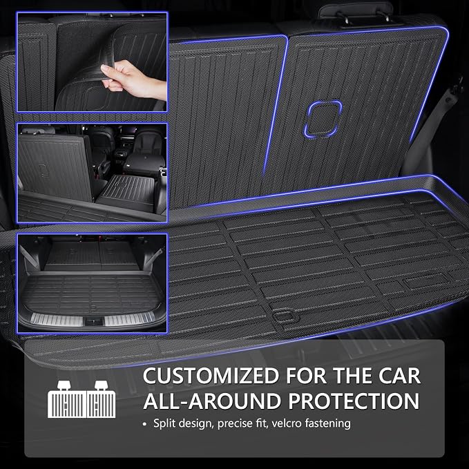 KELCSEECS® Floor Mats & Cargo Liner with Seatback Mats for Mazda CX-5 2026,All Weather Protection TPE Floor Liners Full Set Accessories Black