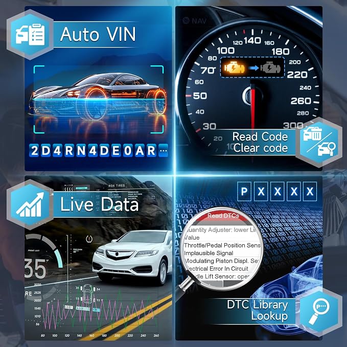 2026 BOSSCOMM eTouch770 Diagnostic Scanner Upgraded from IF745 Code Scanner, All-System OBD2 Scan Tool with 6 Resets, ABS, SAS Calibration,Oil,Throttle, EPB, BMS, Lifetime WiFi Free Update,Auto Vin.