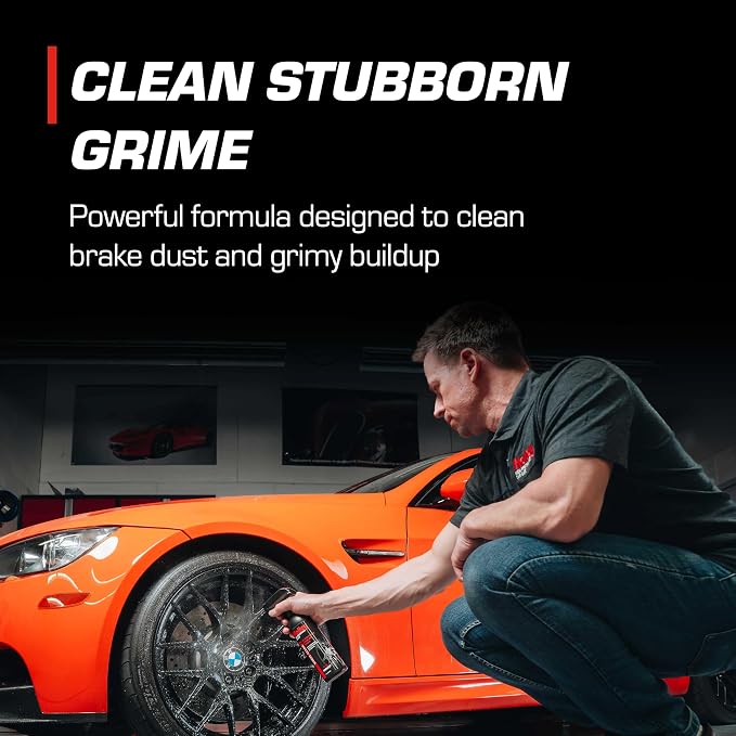 Holley Wheel Clean - All Wheel Cleaner & Brake Dust Remover - High-Performance Car Care, Spray on and Dissolve Grime - Acid-Free Formula for Tires - 16 oz. (2 Pack)