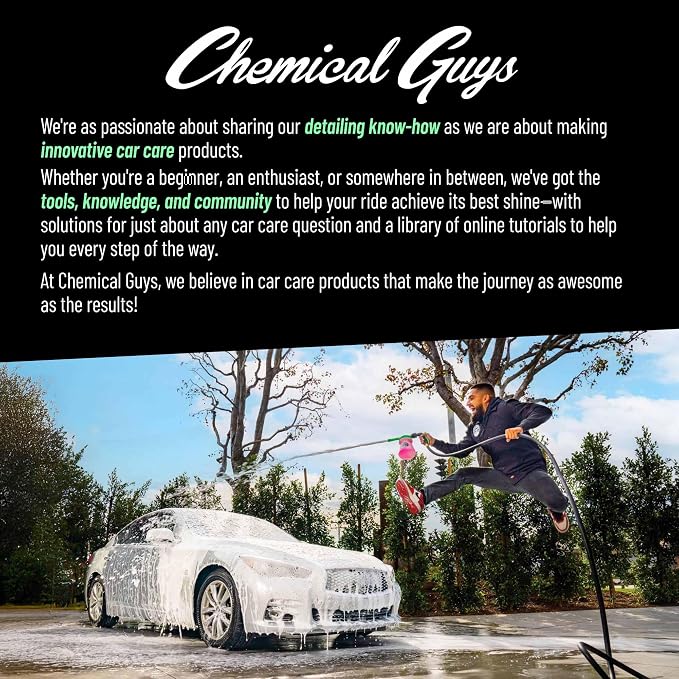 Chemical Guys, Signature Glass & Window Cleaner, Tint Safe, 16 oz, 2-Pack | Ammonia-free and tint-safe, clears fingerprints, smoke film and grime from glass, mirrors and screens, two pack