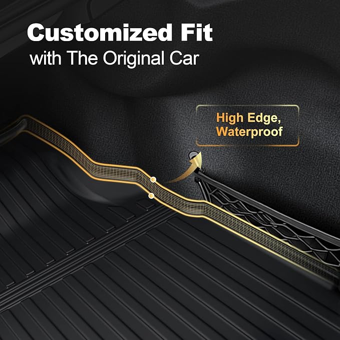 Cargo Mat for Mercedes-Benz C-Class C300 C43 AMG 2015-2021 Sedan Only | All Weather TPE Protection Car Cargo Liner Trunk Liner for Mercedes Benz C Class