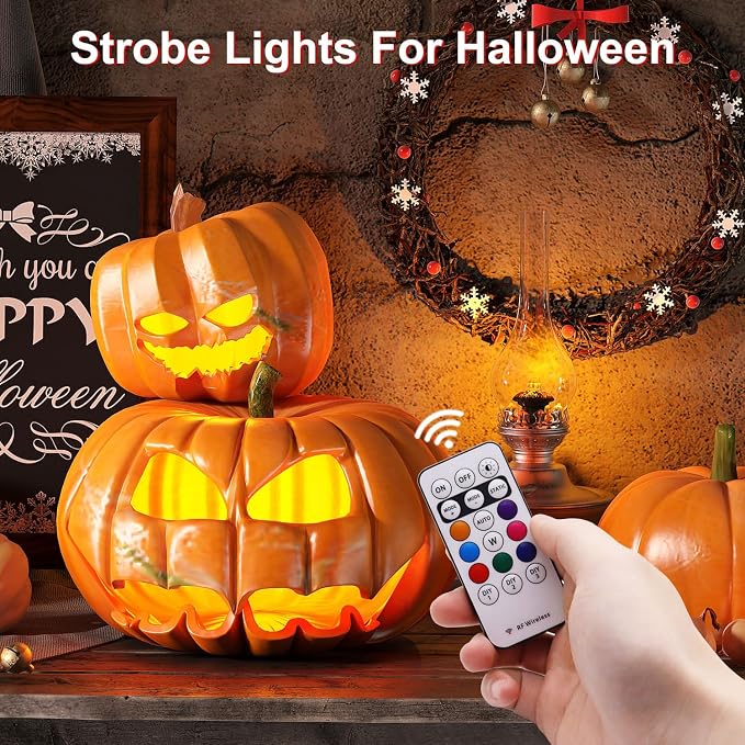 4PCS Wireless LED Strobe Lights with Remote Control, 8 Colors USB Charing Waterproof Anti-Collision Led Emergency Warning Lights for Car Motorcycle Drone Aircraft Bike