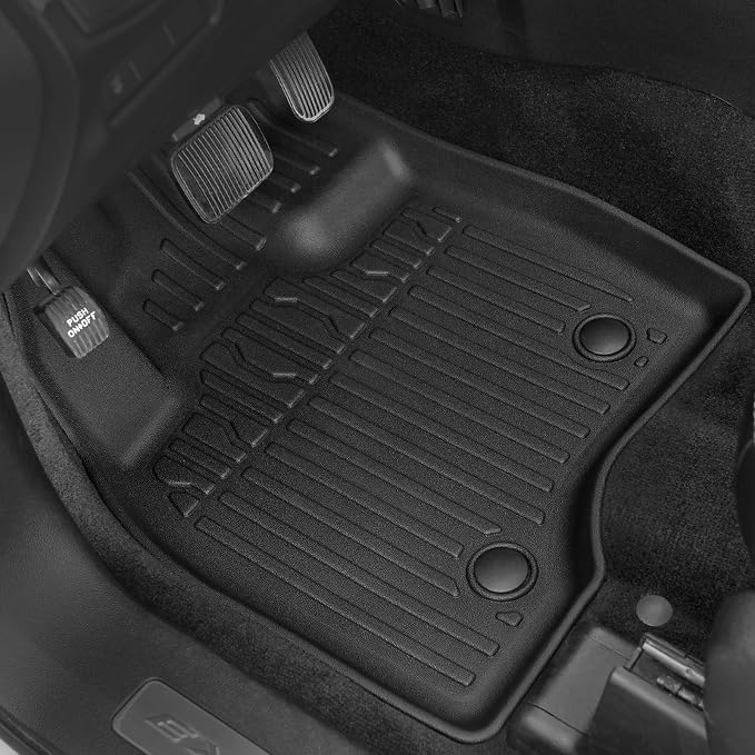 Floor Mats for Ford Explorer 2015-2019, All Weather Floor Mats Trunk Cargo Liner and Door Sill Guards Accessories, Full Coverage Set (Fit 7 Seats)