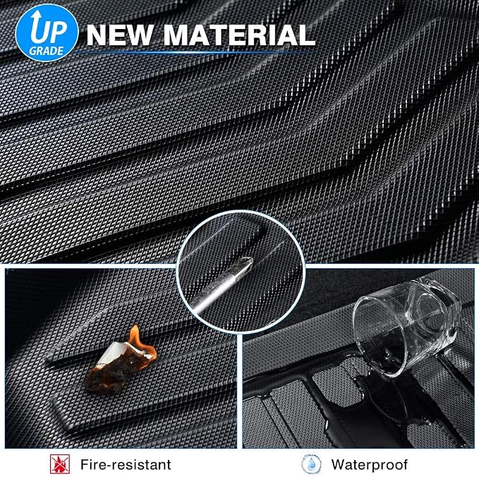 KUST Floor Mats for 2019-2025 2026 Mazda 3 (FWD Only), All Weather TPE Rubber Car Mats for Mazda3 Accessories 1st & 2nd Row Liners Non-Slip High Side