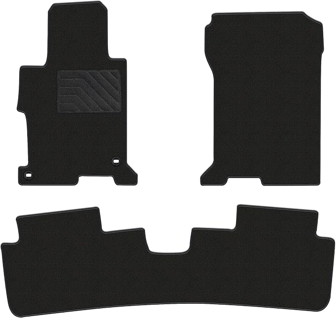 Carpet Floor Mats Fit for Honda Accord 2013-2017 | Custom Fit All Weather Anti-Slip Waterproof Floor Liners - 3pcs
