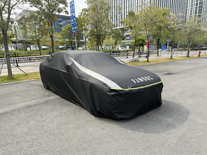 Full Enclosed Car Cover Universal Fit Wrangler 2 Door 1987-2025 YJ/TJ/JK/JL,Kia Soul,Honda fit,Chevy Trax,Encore,Kona/Veloster,HR-V 2015-2022 Fit Small SUV/Hatchback/Jeep Length up to 171 in