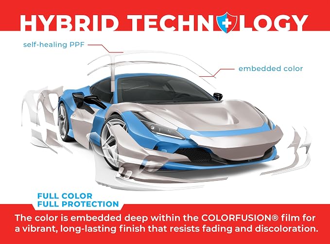 ColorFusion PPF by VViViD, Satin Pearl White Dry Apply PPF Vinyl Car Wrap Roll 60ft x 5ft