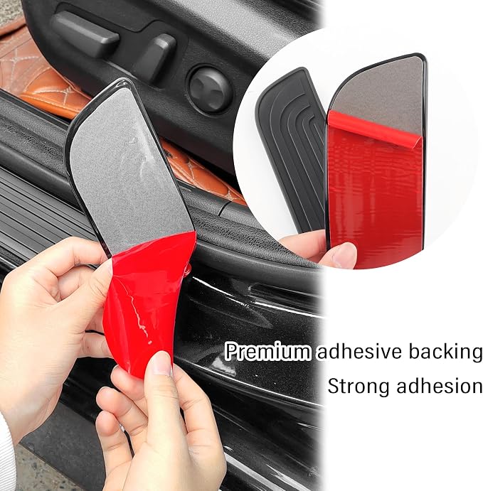 4PCS Car Door Sill Protector,Anti-Scratch & Waterproof Car Door Sills Scratch Protection,Universal Car Exterior Accessories Automotive Door Entry Guard for Car,Truck,SUV (Black, Width 2.36")