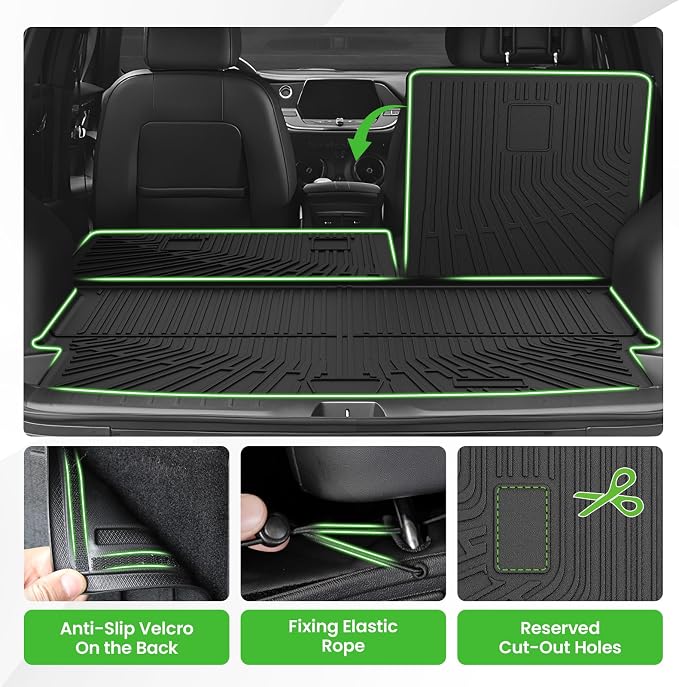 Cartist Cargo Liner for Chevy Blazer 2019-2025 2026, All Weather Cargo Mats for Blazer Accessories, Heavy Duty TPE Trunk Mat, Car Accessories