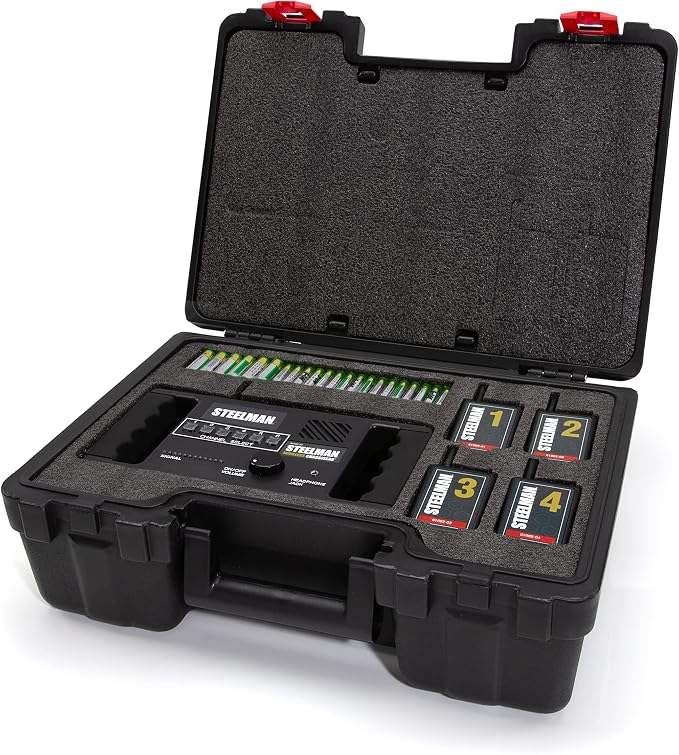 Steelman Wireless ChassisEAR Auto Diagnostic Tool Kit, Identify The Cause of Troubling Vehicle Noises, 4 Transmitters with 50-Foot Range (61082)