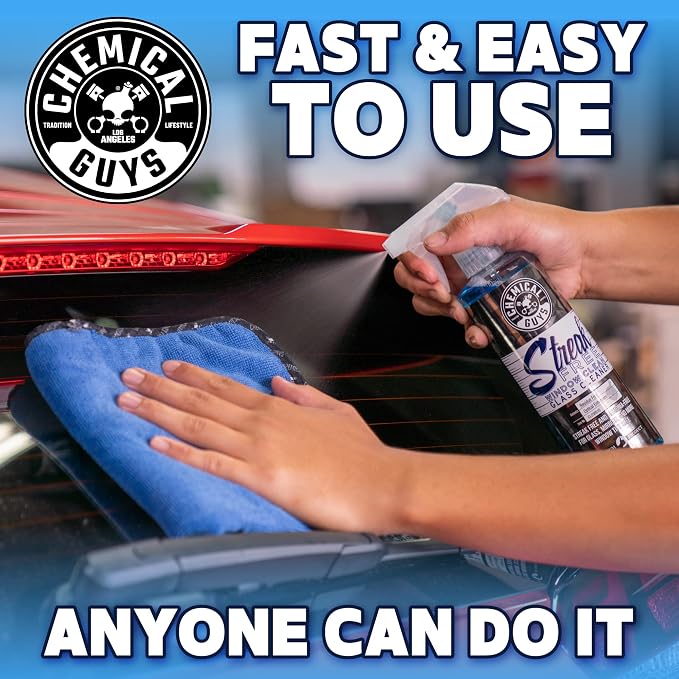 Chemical Guys, Streak-Free Glass & Window Cleaner, Ammonia-Free, 1 Gallon