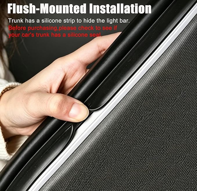 Newly Upgraded 157.48" SUV Trunk LED Light Strip, 6000K Dynamic Flowing Bright Cargo Area Lighting for Trunk Organizer/Mat Setup, Waterproof Interior Tailgate Lamp for SUV/MPV(White)