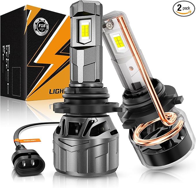 Auxbeam F18 Series 9006 Fog Lights, 22000LM 9006 HB4 Powersport Light for Off-Road Use or Fog Light-2 Pack