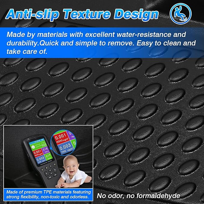 Civic Floor Mats - Car Mats for Honda Civic 2006-2011(Not Fit Coupe Model), All Weather Floor Mat for Civic Accessories, Heavy Duty Rubber Mats, Car Accessories