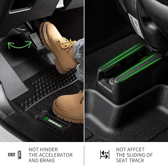 ANBINGO® Floor Mats & Cargo Liner Custom for Lexus RX / RX350 / RX450h 2010-2015 All Weather Protection TPE Heavy Duty Non-Slip Automotive RX Mats Fits Full Set RX350 Accessories, Black
