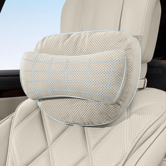 Car Neck Pillow, Soft Car Headrest Neck Rest Cushion for Driving | Comfortable Neck Pillow for Driving, Ergonomic Car Neck Support Pillow for Relieve Driving Fatigue, Universal for Car Office