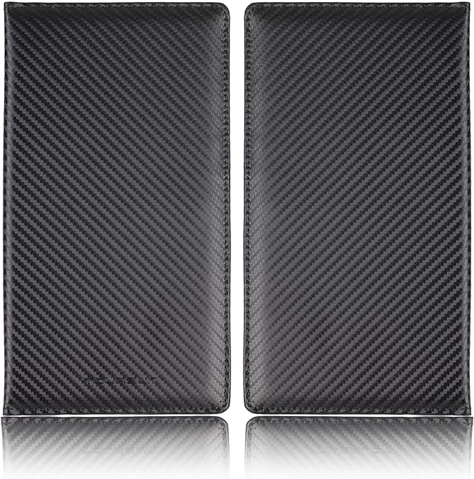 TOURSUIT Car Registration & Insurance Card Holder, Carbon Fiber Black | Vehicle License Document Organizer, Glove Box Compartment, Interior Car Accessories, For Women Men