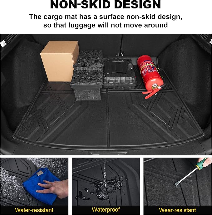 Cargo Liner Fit for Honda CRV 2026 2025 2024 2023 (Gasoline & Hybrid) | TTX LIGHTING Cargo Mat All-Weather TPE Trunk Mat Cargo Tray CR-V Accessories (Fit Upper Deck Only)