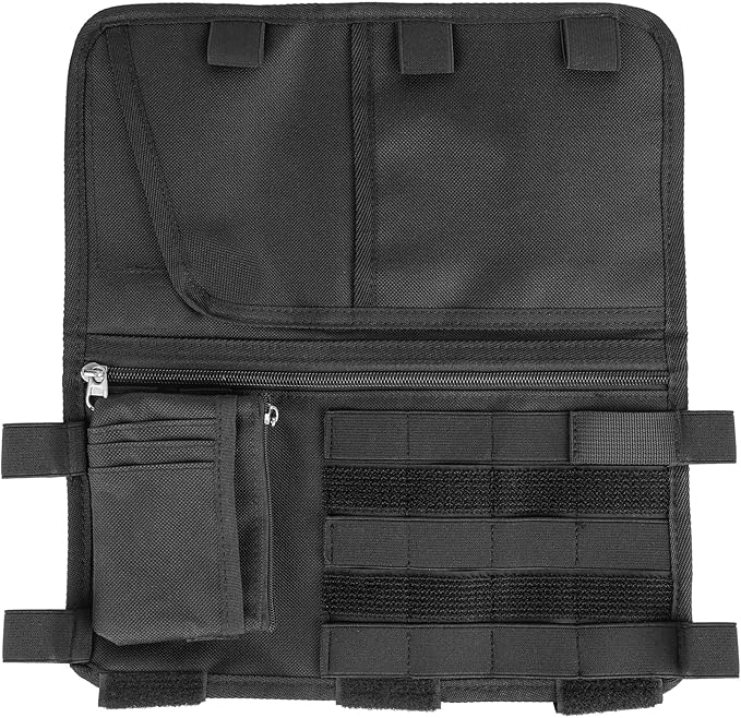 Car Sun Visor Organizer for Cars, Trucks, Vans | Double Sided Visor Organzier with Card Pouch, Multi-Functional Sunglass Holder, Tactical MOLLE Accessories