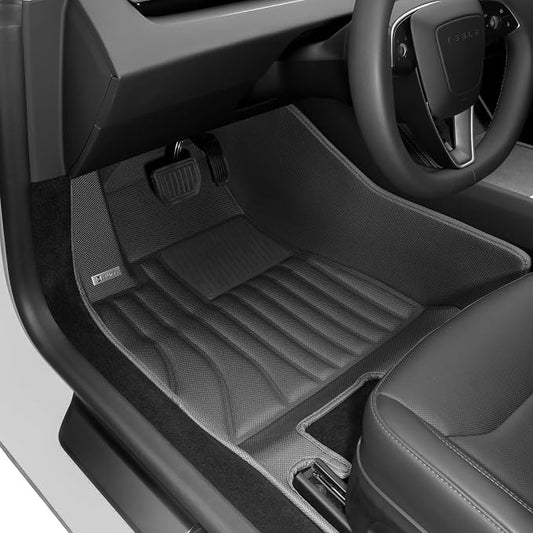 SUPER LINER Floor Mats & Cargo Liners Compatible with 2024-2026 Tesla Model 3 Highland, All-Weather Full Cabin Protection System, Premium Soft Mat Set for Floors, Trunk, Frunk & Seatbacks
