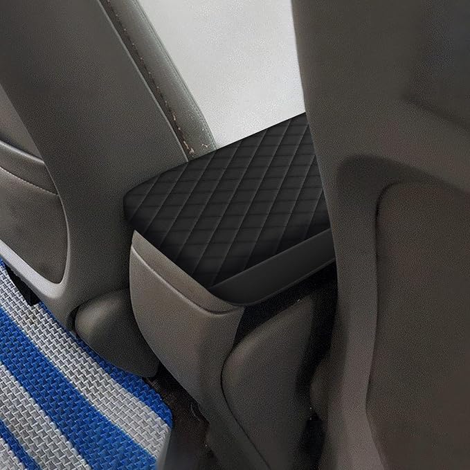 AOMSAZTO Height Armrest for 2006-2011 Honda Civic Black Middle Leather