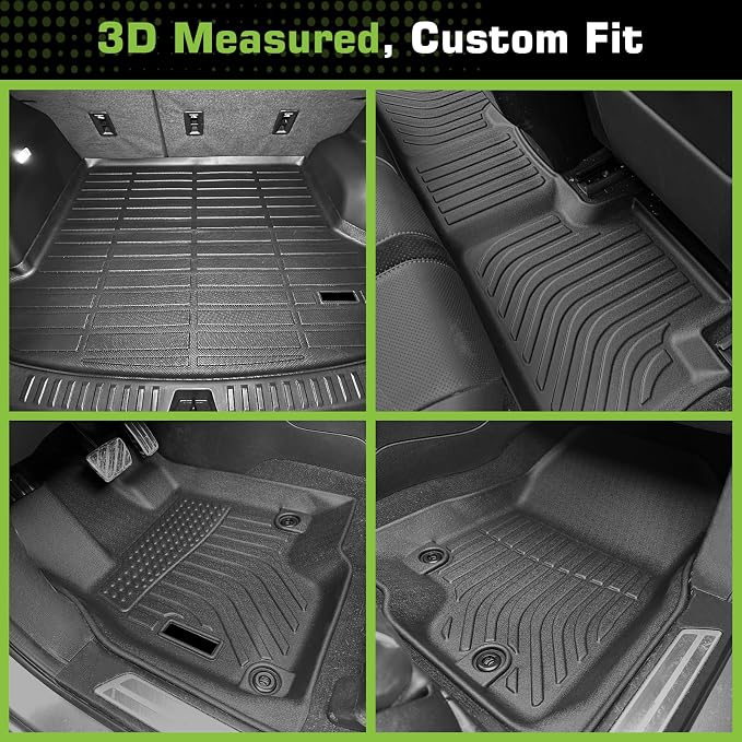 Floor Mats for Chevy Chevrolet Equinox 2025 2026 (Only Gas, Not for EV) & for GMC Terrain 2025 2026, Heavy Duty TPE Waterproof Non-Slip All Weather Protection Custom, Floor Mats & Cargo Liner