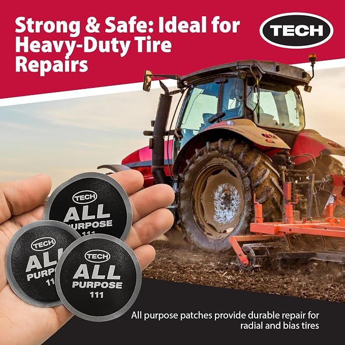 TECH Tire Repairs AP8 Round All Purpose 2 1/2" (65mm), Box of 50