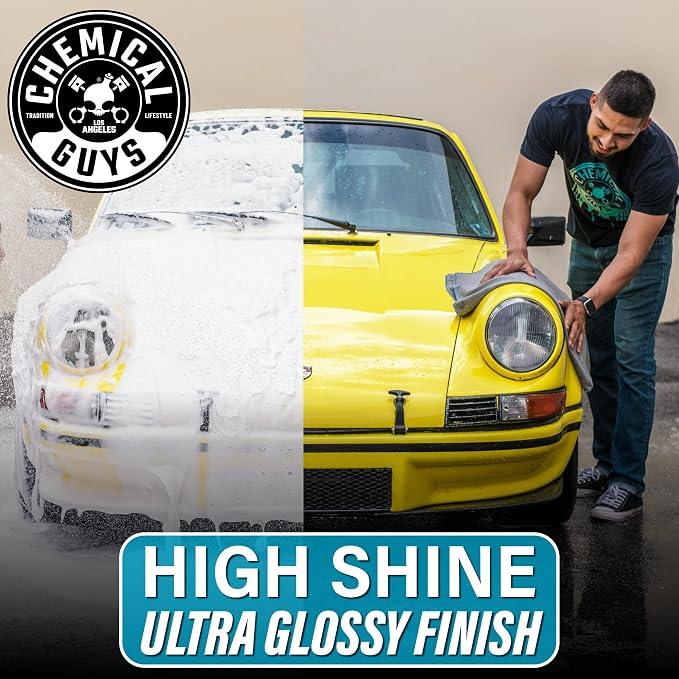 Chemical Guys, HydroSuds Ceramic High Foaming Car Wash Soap, Berry, 64 oz | Ceramic polymers add gloss and water beading, thick foam for cannons, guns or buckets, sweet berry scent