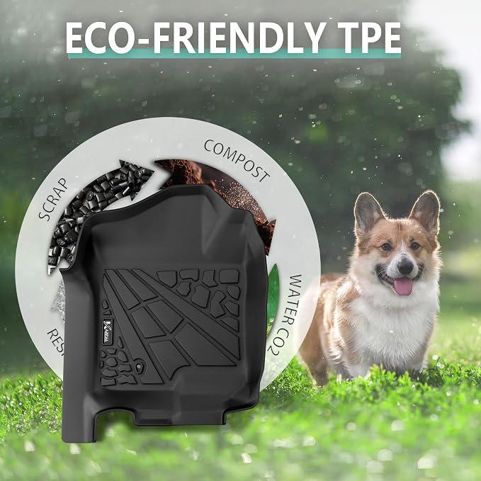 KARPAL Floor Mats for 2007-2014 Chevy Tahoe/Suburban/GMC Yukon/Yukon XL/Denali (No Hybrid Models), All-Weather TPE Custom Fit Floor Liners Car Accessories