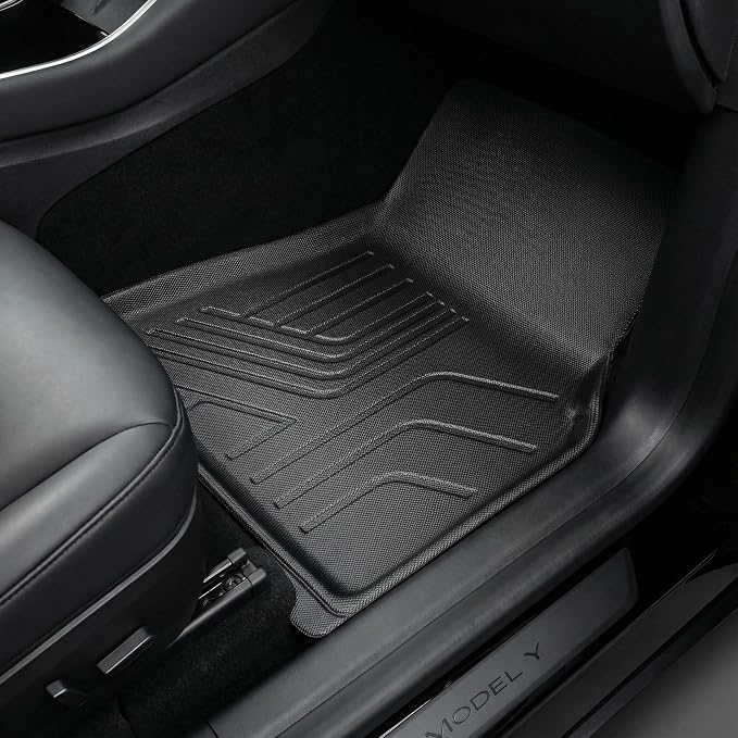 YITAMOTOR Floor Mats for Tesla Model Y 5 Seater 2024-2020, Custom Fit All Weather Floor Liners, Automotive Interior TPE Cargo Liner Frunk Mat Accessories for Model Y (NOT for Juniper), 6 Pcs Mats Set