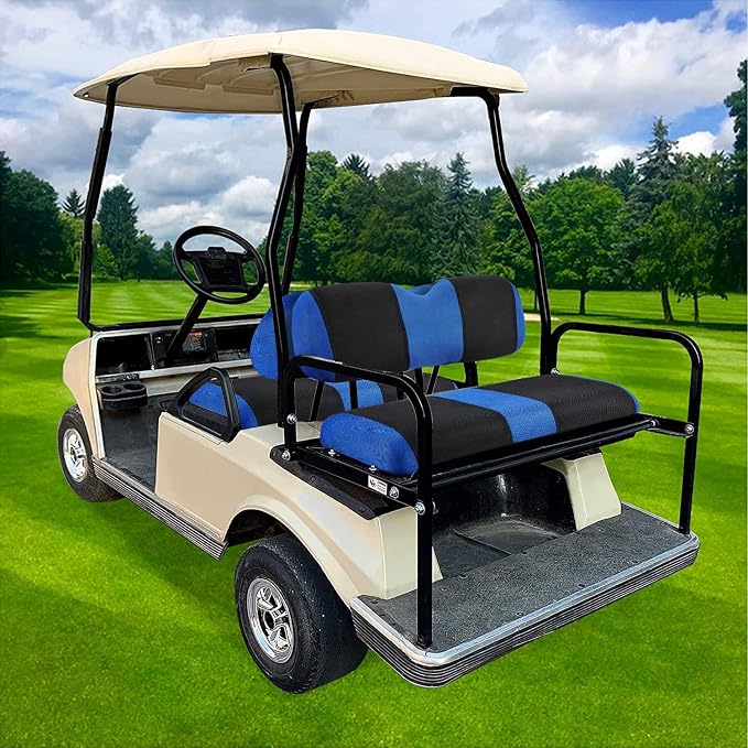 4 Passenger Golf Cart Seat Covers for Club Car DS Golf Carts OME Ordinary Seats, DS Golf Cart Seat Cover Front and Rear/Back, Washable Seat Cover