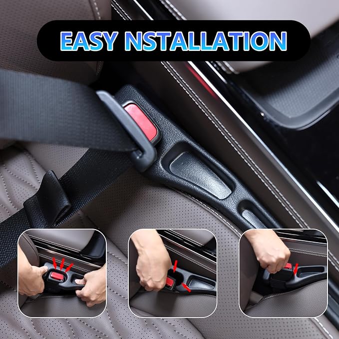 【Compatible with Kia Carnival】 Seat Gap Filler,No Drop Seat Guard Compatible with Kia Carnival,Drop Seat Guards for Cars(2Pcs),Emergency Keychain Car Escape Tool(2Pcs)