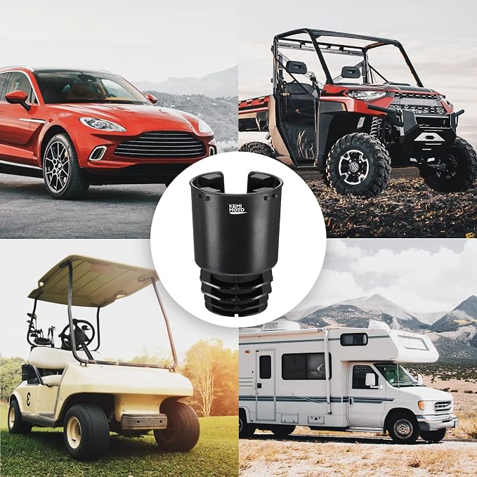 KEMIMOTO Universal Cup Holder Expander Compatible with Hydro Flask, Yeti, 18-40oz 3.0in-3.8in Diameter Bottles - fit 3.2in Diameter Cup Holder for Car, RV, Truck, UTV, Golf Cart