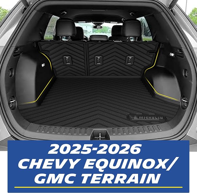 Michelin Vehicle Mats, All-Weather TPE Custom Fit Liner for 2025-2026 Chevrolet Equinox/GMC Terrain Gas (6 Piece), Premier