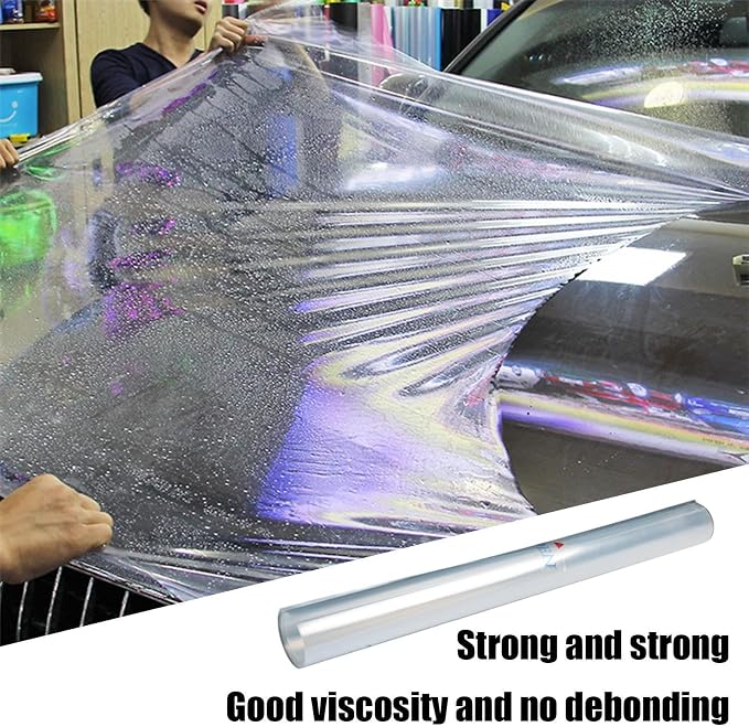 Clear Paint Protection Film PPF Roll 50×200cm Self Healing Clear Bra Film | Non-Yellowing High Stretch Conformable Vinyl Wrap For Car Truck SUV, Scratch & UV Resistant Protection