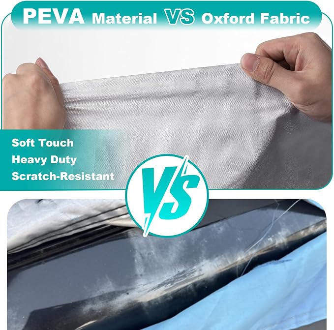 Favoto Sedan Car Cover Waterproof All Weather Heavy Duty Car Cover | Outdoor Automatic Car Covers with Air Vent Sun Snow Dust UV Protection Tearproof Cover Universal Fit for Sedan (185-193 in)