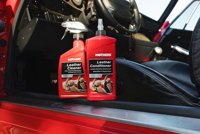 Mothers Leather Conditioner, 12 oz. (06312) | pH Balanced, Lanolin & Neatsfoot, Replenishes Natural Oils Lost to Heat & Sun, Protects & Prevents Fading, Drying & Cracking