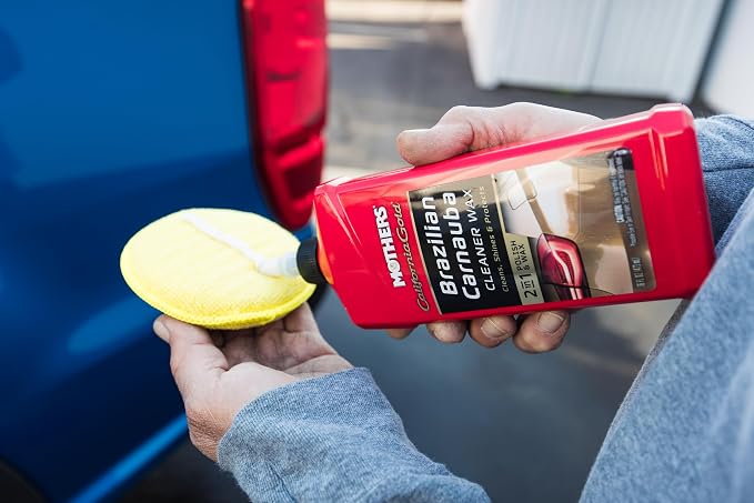 Mothers California Gold Brazilian Carnauba Cleaner Wax, 16 oz. (05701) | Cleans & Waxes in One Step, Removes Oxidation & Swirls, Premium Carnauba Shine & Protection for All Paint Finishes