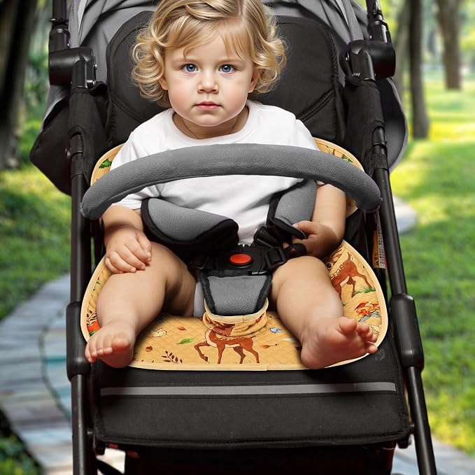 Babenest Car Seat Potty Protector Cover -Waterproof Carseat Training Liner for Baby &Toddler Shower Gift, Dry Piddle Pee Pad with Fun Designs for Strollers & Infant Car Seats (2pcs Yellow)