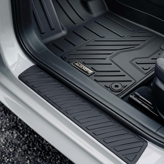 Auxko All Weather Floor Mats Cargo Mat with Backrest Mat for 2026 2025 2024 2023 Honda Pilot TPE Liners Accessories Guard Odorless Anti-Slip Floor Liners & Trunk Liner