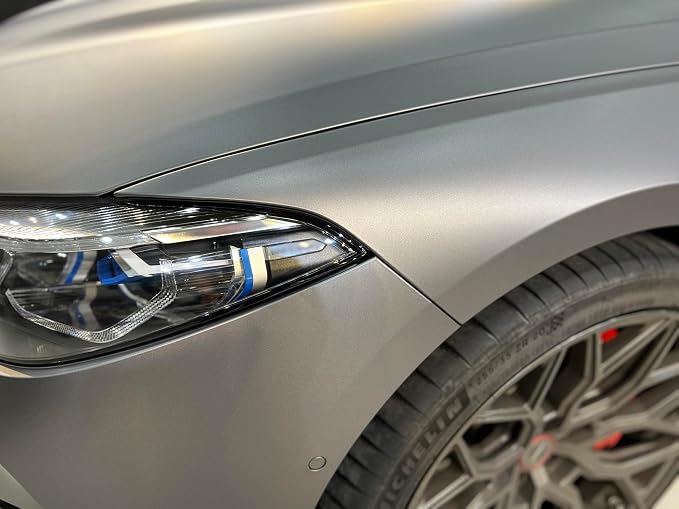 ColorFusion PPF by VViViD, Gunmetal Satin Stealth Metallic Dry Apply PPF Vinyl Car Wrap Roll 1ft x 5ft