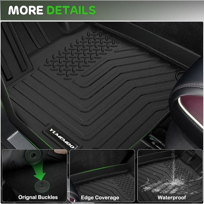 Floor Mats for 2026 Honda Passport RTL/TrailSport All Weather Floor Liners TPE Rubber Fit for Honda Passport 2026 Anti-Slip Full Set Automobile Mats Accessories