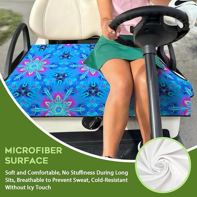 Golf Cart Seat Covers Club Car Golf Cart Accessories for Men Women Golf Carts Seat Towel Blanket 2-Seat Golf Cart Decorations