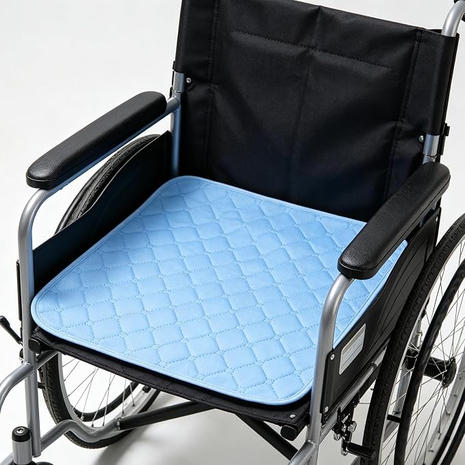 3-Pack Waterproof Chair Pads, Reusable Machine-Washable Seat Protectors with Non-Slip Backing, 19.7 x 19.7 Inch, Suitable for Chairs, Wheelchairs, and Car Seats
